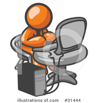 Orange Character Clipart #31444 by Leo Blanchette
