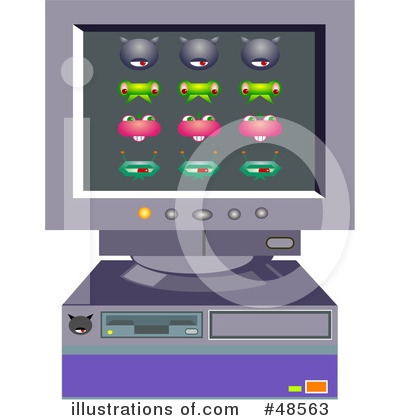 Royalty-Free (RF) Computers Clipart Illustration by Prawny - Stock Sample #48563