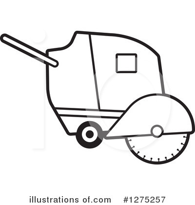 Royalty-Free (RF) Concrete Cutter Clipart Illustration by Lal Perera - Stock Sample #1275257