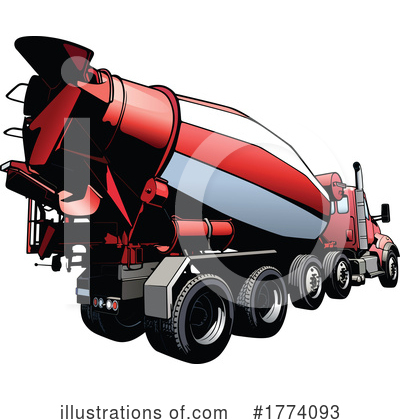 Royalty-Free (RF) Concrete Mixer Clipart Illustration by dero - Stock Sample #1774093