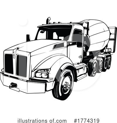 Concrete Mixer Clipart #1774319 by dero