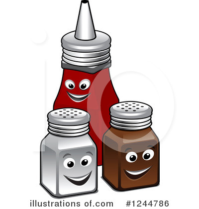 Royalty-Free (RF) Condiments Clipart Illustration by Vector Tradition SM - Stock Sample #1244786