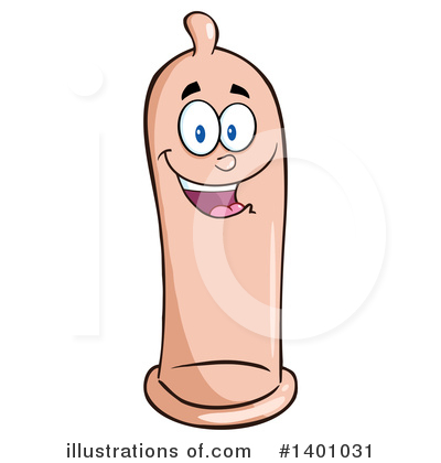 Royalty-Free (RF) Condom Mascot Clipart Illustration by Hit Toon - Stock Sample #1401031