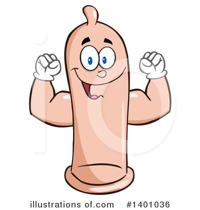 Condom Mascot Clipart #1401036 by Hit Toon