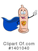 Condom Mascot Clipart #1401040 by Hit Toon