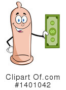 Condom Mascot Clipart #1401042 by Hit Toon