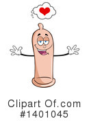 Condom Mascot Clipart #1401045 by Hit Toon