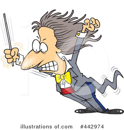 Royalty-Free (RF) Conductor Clipart Illustration by toonaday - Stock Sample #442974