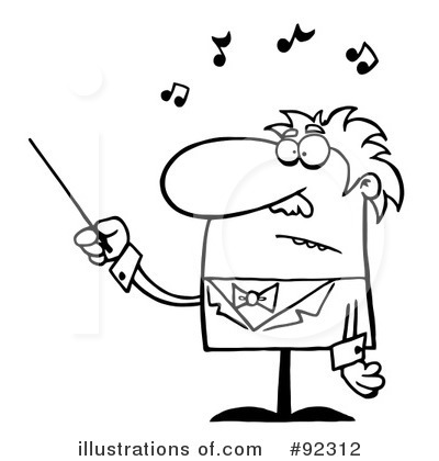 Royalty-Free (RF) Conductor Clipart Illustration by Hit Toon - Stock Sample #92312