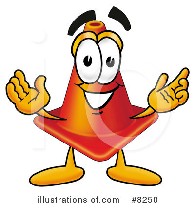 Traffic Cone Clipart #8250 by Toons4Biz