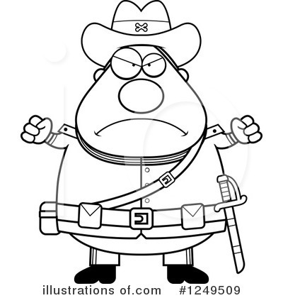 Royalty-Free (RF) Confederate Soldier Clipart Illustration by Cory Thoman - Stock Sample #1249509