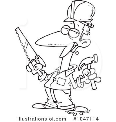 Royalty-Free (RF) Construction Clipart Illustration by toonaday - Stock Sample #1047114