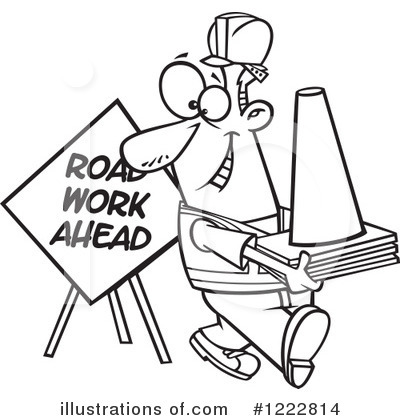 Construction Worker Clipart #1222814 by toonaday