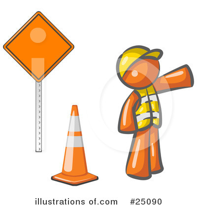 Construction Cones Clipart #25090 by Leo Blanchette