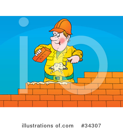 Royalty-Free (RF) Construction Clipart Illustration by Alex Bannykh - Stock Sample #34307