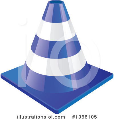 Royalty-Free (RF) Construction Cone Clipart Illustration by Vector Tradition SM - Stock Sample #1066105