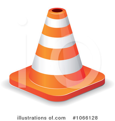 Royalty-Free (RF) Construction Cone Clipart Illustration by Vector Tradition SM - Stock Sample #1066128