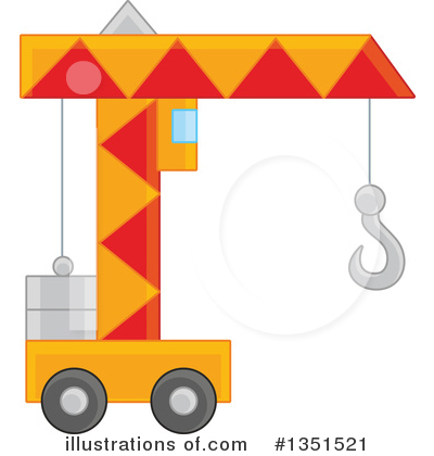 Royalty-Free (RF) Construction Crane Clipart Illustration by Alex Bannykh - Stock Sample #1351521