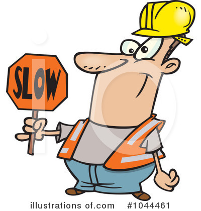 Royalty-Free (RF) Construction Worker Clipart Illustration by toonaday - Stock Sample #1044461