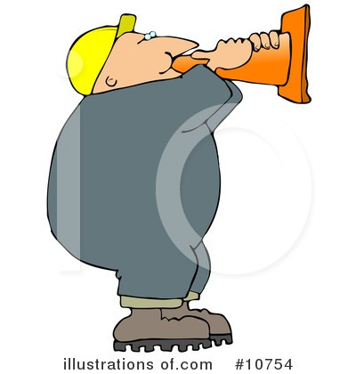 Royalty-Free (RF) Construction Worker Clipart Illustration by djart - Stock Sample #10754