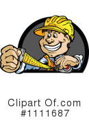 Construction Worker Clipart #1111687 by Chromaco