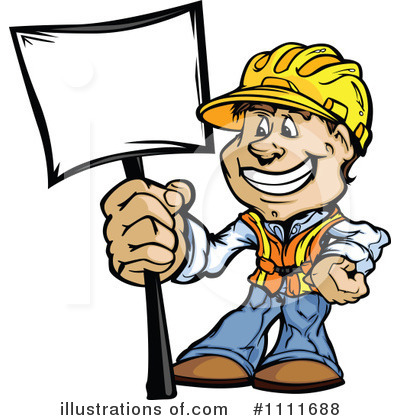 Royalty-Free (RF) Construction Worker Clipart Illustration by Chromaco - Stock Sample #1111688