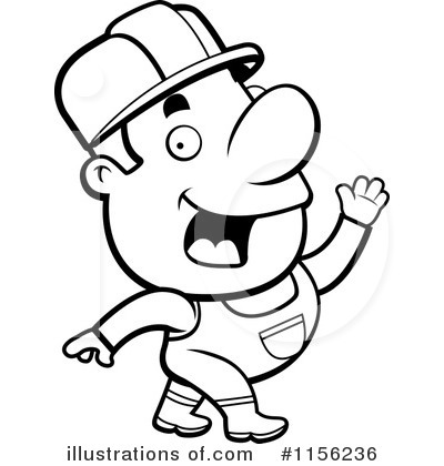 Royalty-Free (RF) Construction Worker Clipart Illustration by Cory Thoman - Stock Sample #1156236