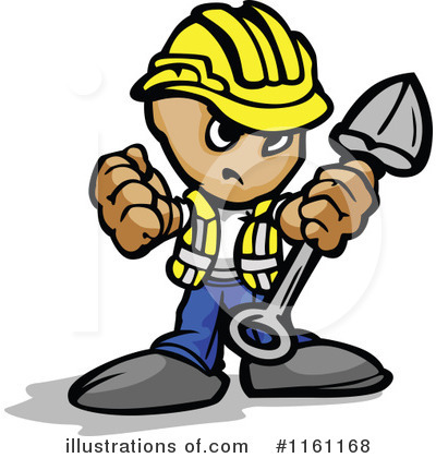 Royalty-Free (RF) Construction Worker Clipart Illustration by Chromaco - Stock Sample #1161168
