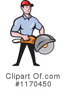 Construction Worker Clipart #1170450 by patrimonio