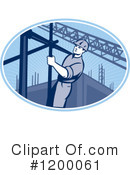Construction Worker Clipart #1200061 by patrimonio