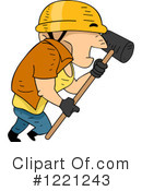 Construction Worker Clipart #1221243 by BNP Design Studio