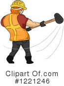 Construction Worker Clipart #1221246 by BNP Design Studio
