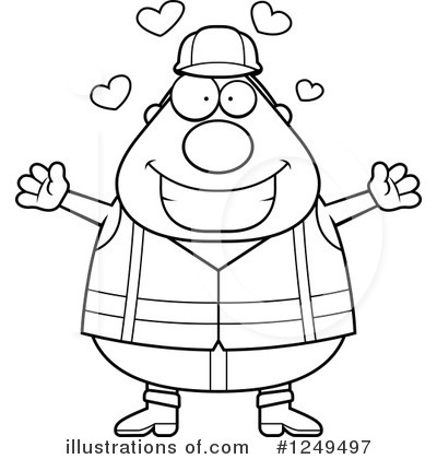 Royalty-Free (RF) Construction Worker Clipart Illustration by Cory Thoman - Stock Sample #1249497