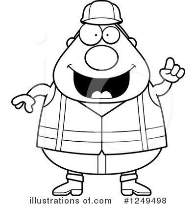 Royalty-Free (RF) Construction Worker Clipart Illustration by Cory Thoman - Stock Sample #1249498