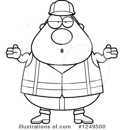Royalty-Free (RF) Construction Worker Clipart Illustration by Cory Thoman - Stock Sample #1249500