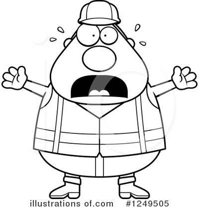 Royalty-Free (RF) Construction Worker Clipart Illustration by Cory Thoman - Stock Sample #1249505