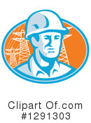 Construction Worker Clipart #1291303 by patrimonio