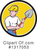 Construction Worker Clipart #1317053 by patrimonio