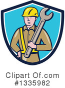 Construction Worker Clipart #1335982 by patrimonio