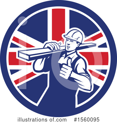 Royalty-Free (RF) Construction Worker Clipart Illustration by patrimonio - Stock Sample #1560095