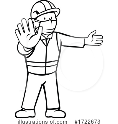 Royalty-Free (RF) Construction Worker Clipart Illustration by patrimonio - Stock Sample #1722673