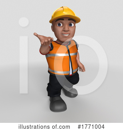 Royalty-Free (RF) Construction Worker Clipart Illustration by KJ Pargeter - Stock Sample #1771004