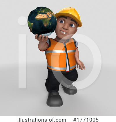 Royalty-Free (RF) Construction Worker Clipart Illustration by KJ Pargeter - Stock Sample #1771005