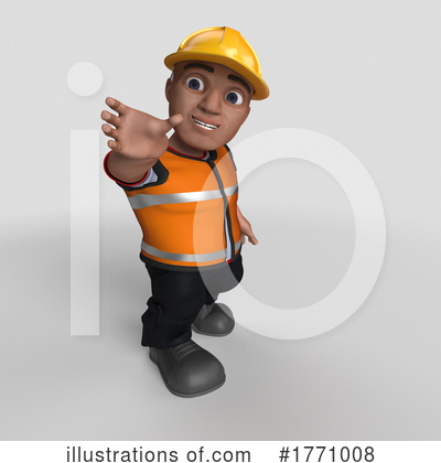 Royalty-Free (RF) Construction Worker Clipart Illustration by KJ Pargeter - Stock Sample #1771008