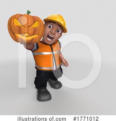 Royalty-Free (RF) Construction Worker Clipart Illustration by KJ Pargeter - Stock Sample #1771012