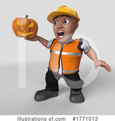 Royalty-Free (RF) Construction Worker Clipart Illustration by KJ Pargeter - Stock Sample #1771013