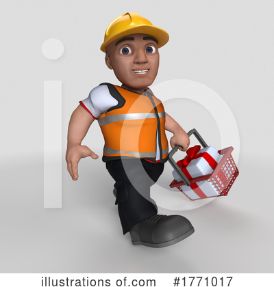 Royalty-Free (RF) Construction Worker Clipart Illustration by KJ Pargeter - Stock Sample #1771017
