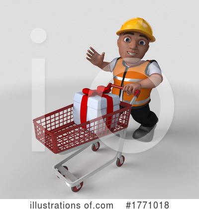 Royalty-Free (RF) Construction Worker Clipart Illustration by KJ Pargeter - Stock Sample #1771018