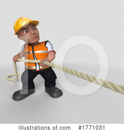 Royalty-Free (RF) Construction Worker Clipart Illustration by KJ Pargeter - Stock Sample #1771031