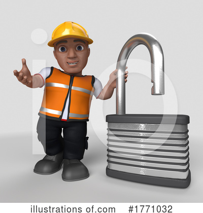Royalty-Free (RF) Construction Worker Clipart Illustration by KJ Pargeter - Stock Sample #1771032